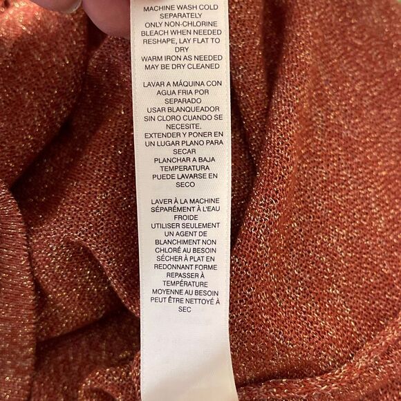 Chico’s Women’s Metallic Like Tunic/Sweater - Picture 11 of 12